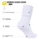 Soft Cotton Knee High Slouch Socks for Women