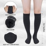 5 Pairs of Women's Warm Knee High Socks