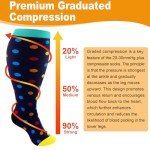 Plus Size Knee High Compression Socks for Women