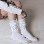 Soft Cotton Knee High Slouch Socks for Women