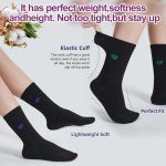 Inhees Women's Cotton Dress Crew Socks - 6 Pairs