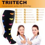Plus Size Knee High Compression Socks for Women