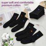 Inhees Women's Cotton Dress Crew Socks - 6 Pairs