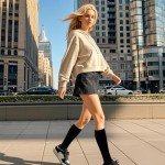 5 Pairs of Women's Warm Knee High Socks