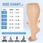 3 Pack Open Toe Compression Socks for Women