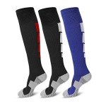 3 Pairs Knee High Soccer Compression Socks