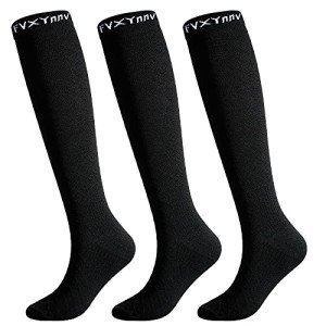 3 Pairs Knee High Compression Socks for Women