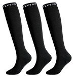 3 Pairs Knee High Compression Socks for Women
