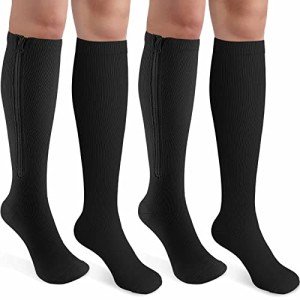 Zipper Compression Socks for Varicose Veins – 2 Pairs