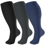 Plus Size Knee High Compression Socks for Running