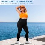 4 Pairs Plus Size Knee High Compression Socks