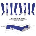 3 Pairs Knee High Soccer Compression Socks