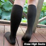 Cotton Rich Knee High Dress Socks, 6-Pack