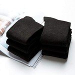 Cotton Rich Knee High Dress Socks, 6-Pack