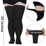 Plus Size Thigh High Socks for Curvy Comfort