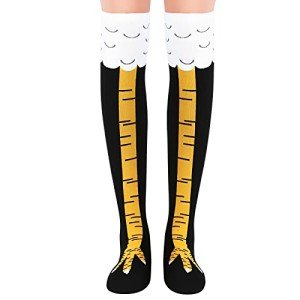 Funny Chicken Leg Knee-High Socks for Women