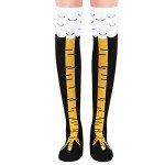 Funny Chicken Leg Knee-High Socks for Women