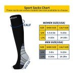 Women's Compression Socks - 3 Pairs, Knee High