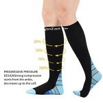 Women's Compression Socks - 3 Pairs, Knee High