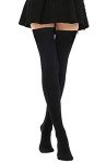 Lashapear Women's Extra Long Thigh High Socks - Black