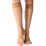 12 Pairs Sheer Knee High Stockings for Women