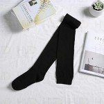 Lashapear Women's Extra Long Thigh High Socks - Black