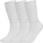 Women's Long Slouchy Knee High Socks - 3 Pack