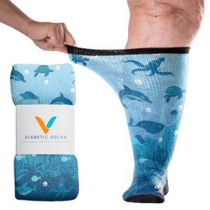 Viasox Seamless Non-Binding Knee High Diabetic Socks