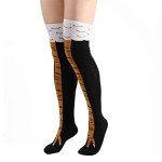 Funny Chicken Legs Knee High Socks for Women