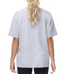 THE GYM PEOPLE Women's Casual Oversized T-Shirts Summer Crewneck Short Sleeve Workout Basic Tee Tops Heather Grey