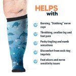 Viasox Seamless Non-Binding Knee High Diabetic Socks