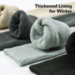 Cozy Thick Striped Over Knee High Socks