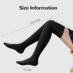 Cozy Thick Striped Over Knee High Socks