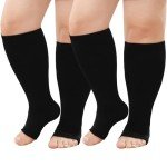 Plus Size Toeless Compression Socks for Women
