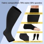 Plus Size Toeless Compression Socks for Women