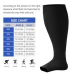Plus Size Toeless Compression Socks for Women