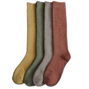 Cozy Knee High Winter Socks for Women - 4 Pack