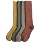 Cozy Knee High Winter Socks for Women - 4 Pack