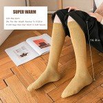 Cozy Knee High Winter Socks for Women - 4 Pack