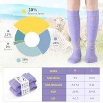 Warm Merino Wool Ski Socks for Women (2 Pairs)