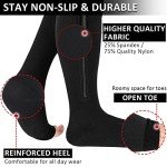 Zippered Open Toe Compression Socks for Women