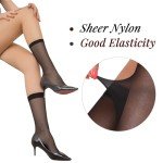 ZIHUA 6 Pairs Sheer Knee High Stockings