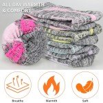 KOOOGEAR Women's Knee High Ski Socks, 2 Pack