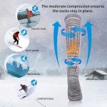 KOOOGEAR Women's Knee High Ski Socks, 2 Pack