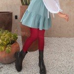 Dark Red Extra Long Thigh High Leg Warmers