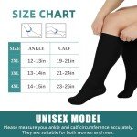 3 Pairs Plus Size Compression Knee High Socks
