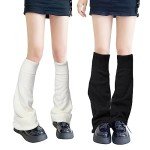 Cozy Knit Knee High Leg Warmers for Women