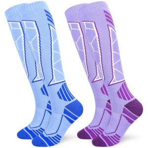 KOOOGEAR Knee High Thermal Ski Socks for Women