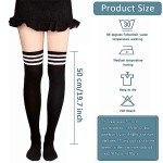 6 Pairs Over Knee Thigh Socks for Women