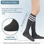 6 Pairs Over Knee Thigh Socks for Women